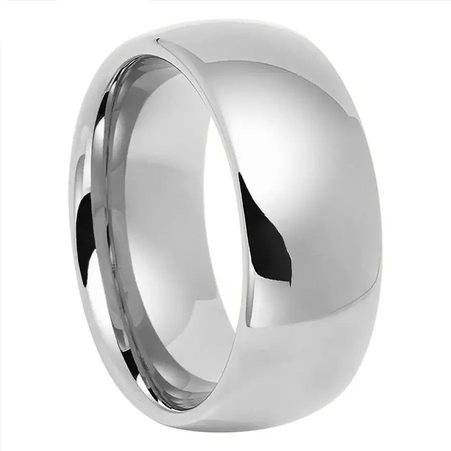 10mm Tungsten Ring - Silver / 14 - rings