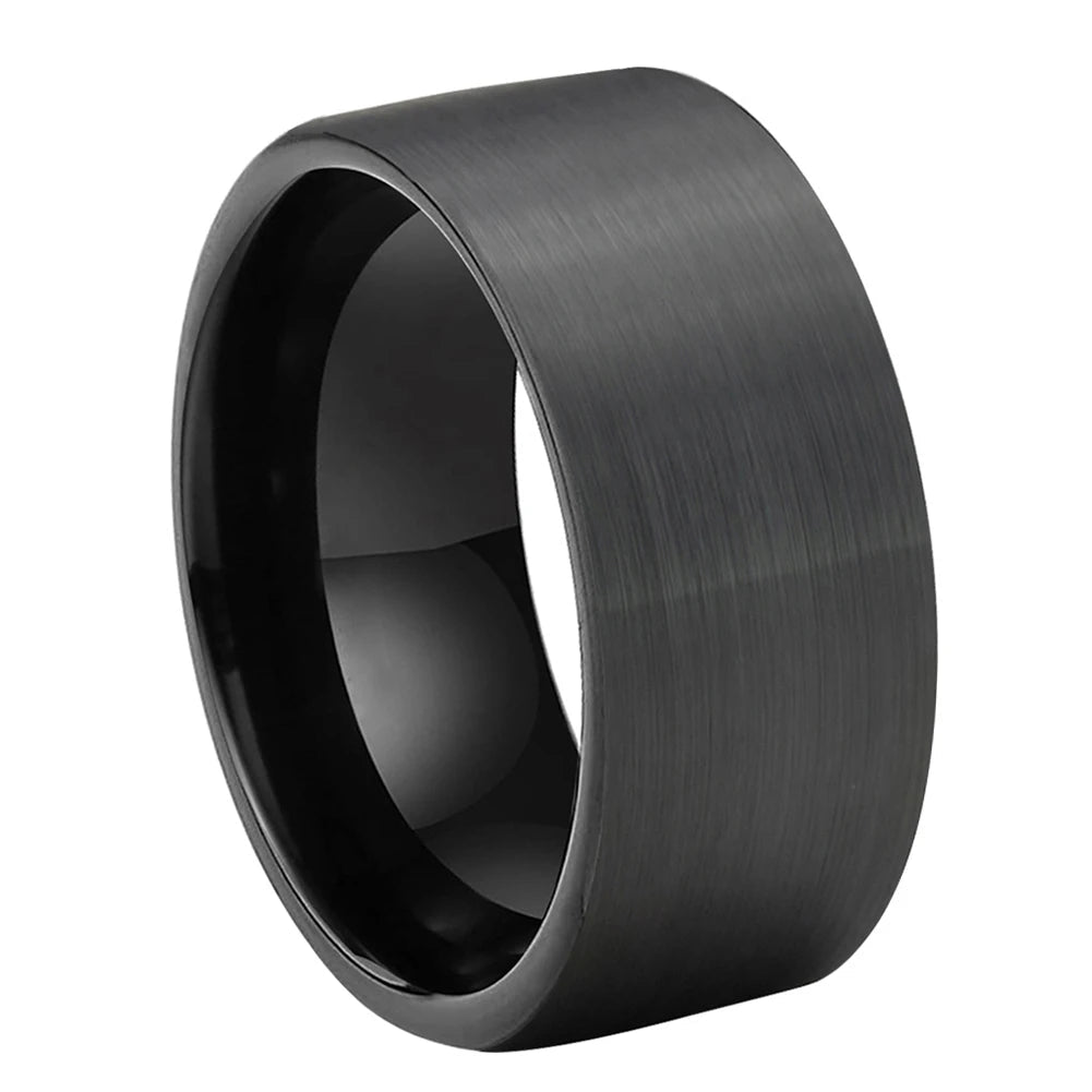 10mm Black Tungsten Ring