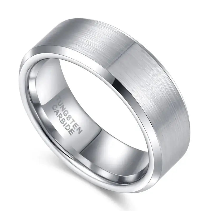 4mm Silver Tungsten Ring - rings
