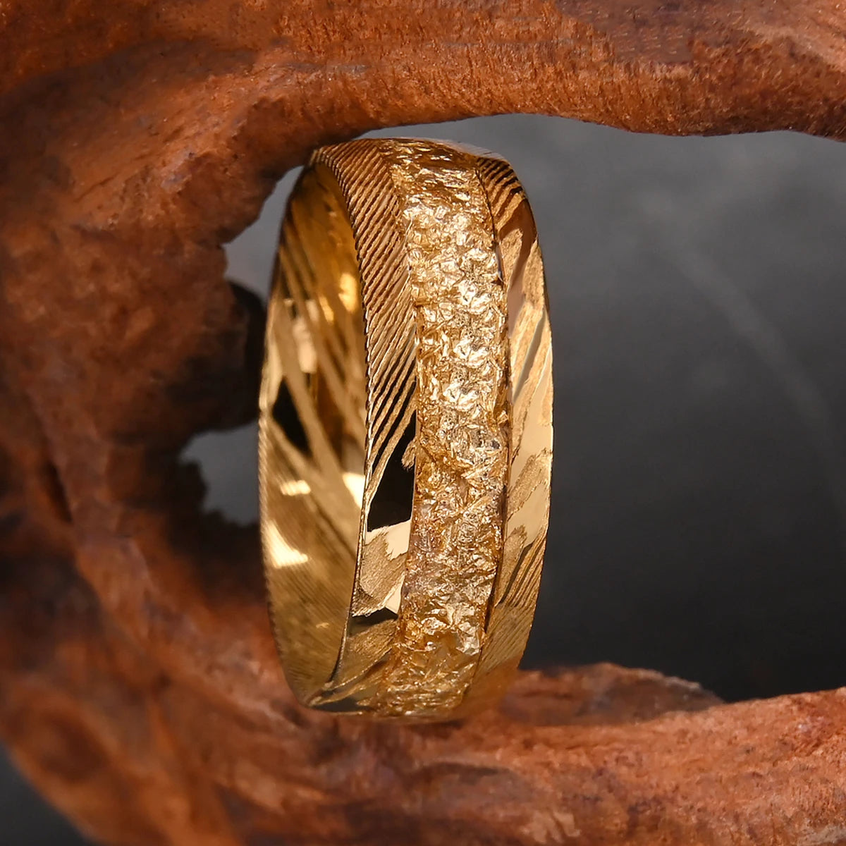 Damascus Steel Wedding Ring