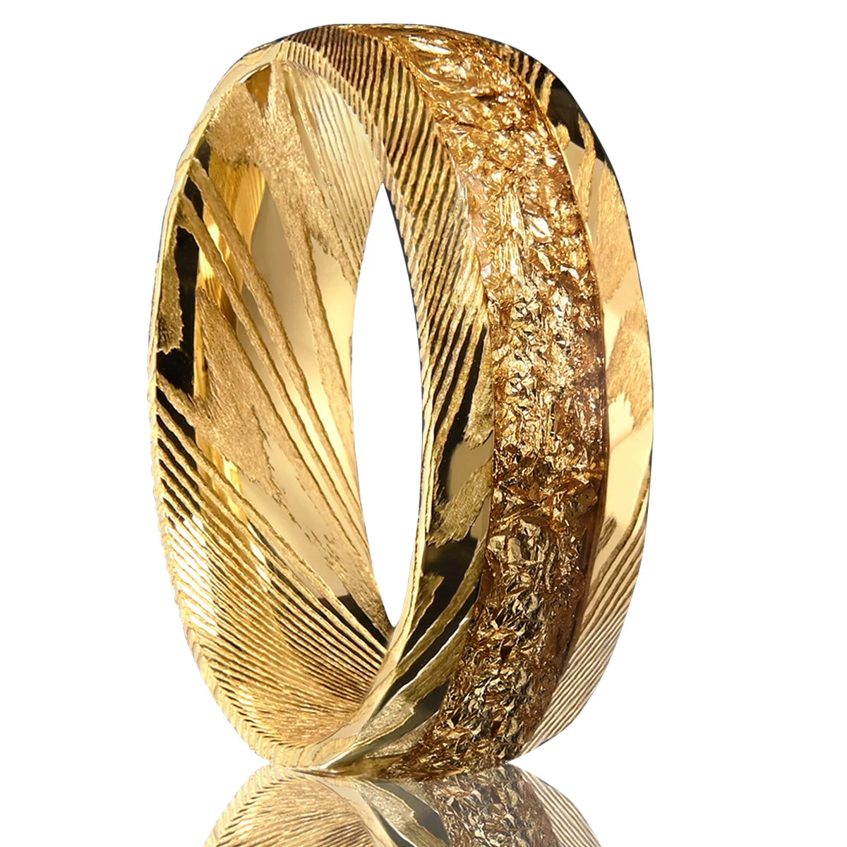 Damascus Steel Wedding Ring