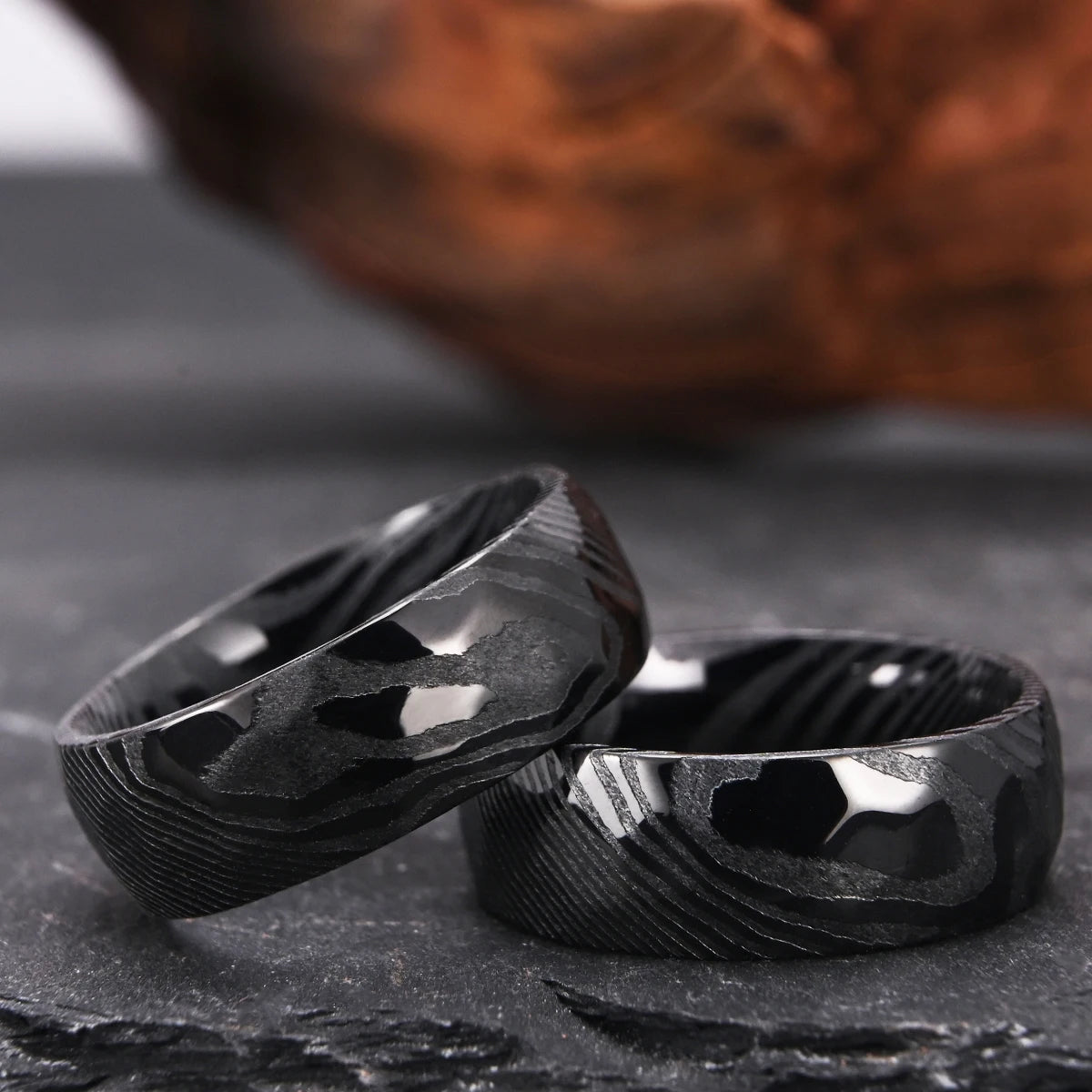 Damascus Metal Ring