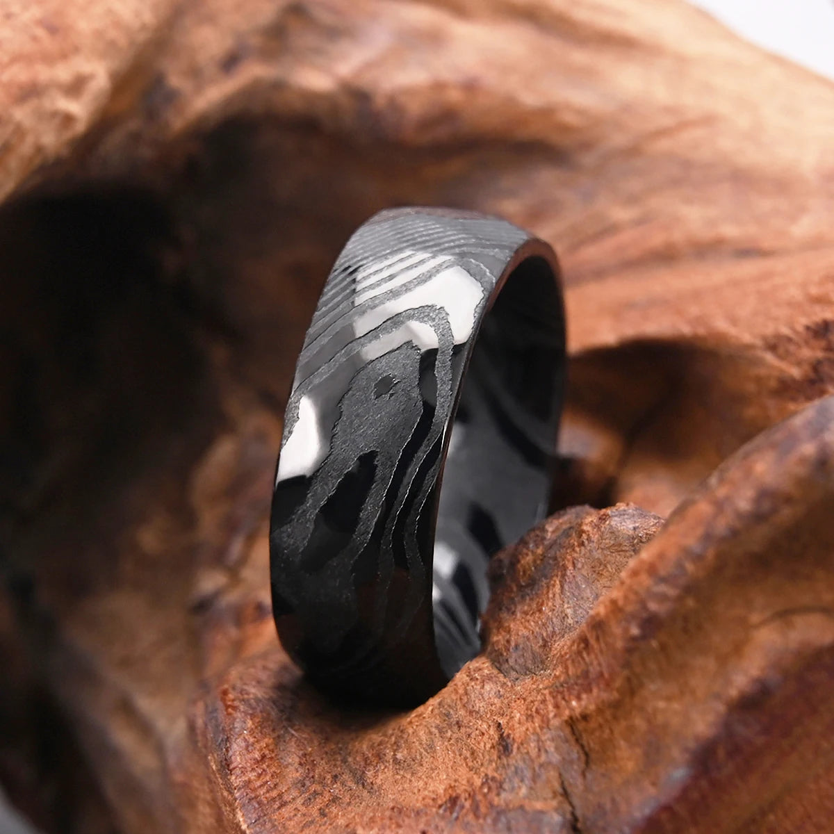 Damascus Metal Ring