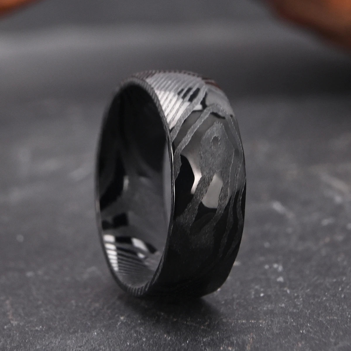 Damascus Metal Ring