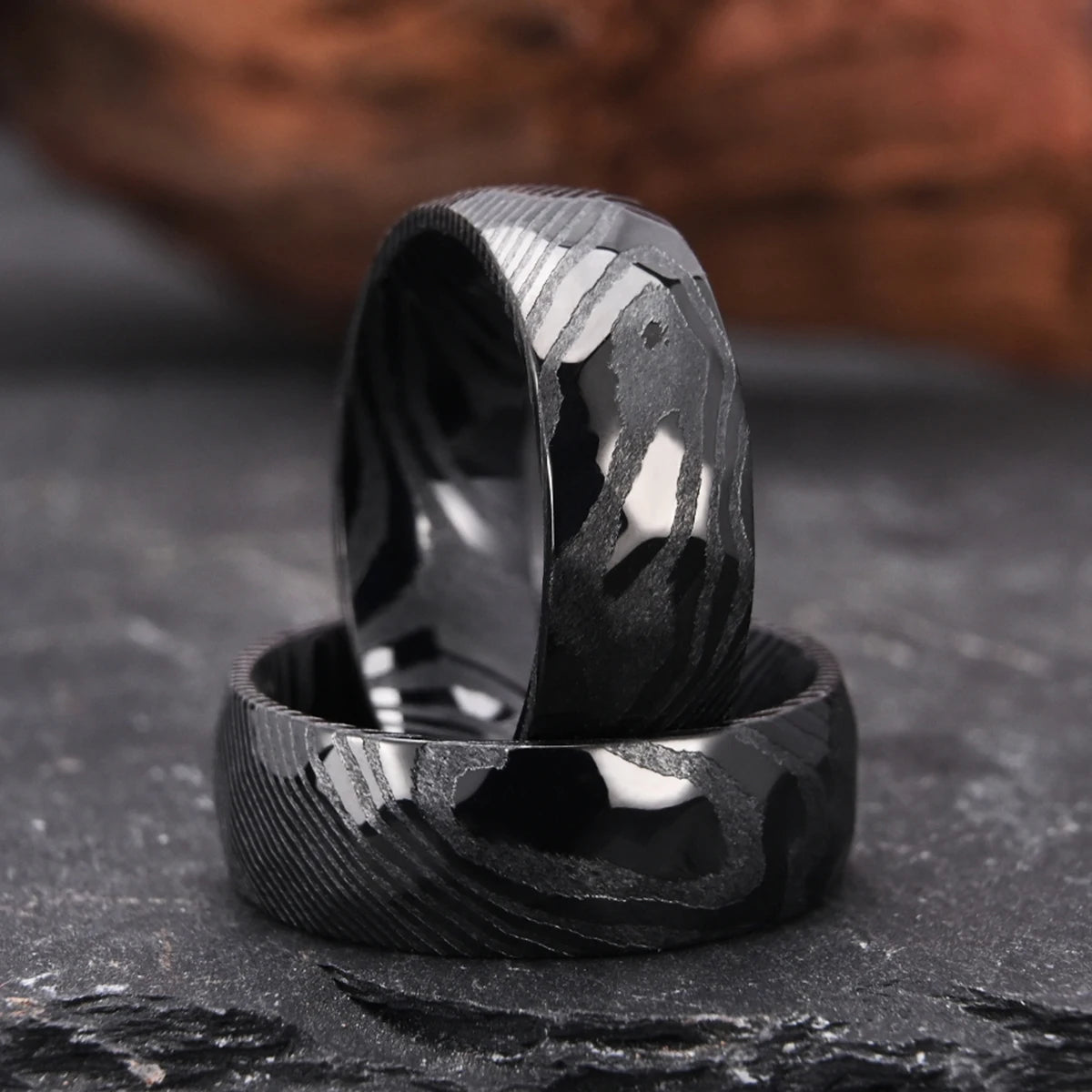 Damascus Metal Ring