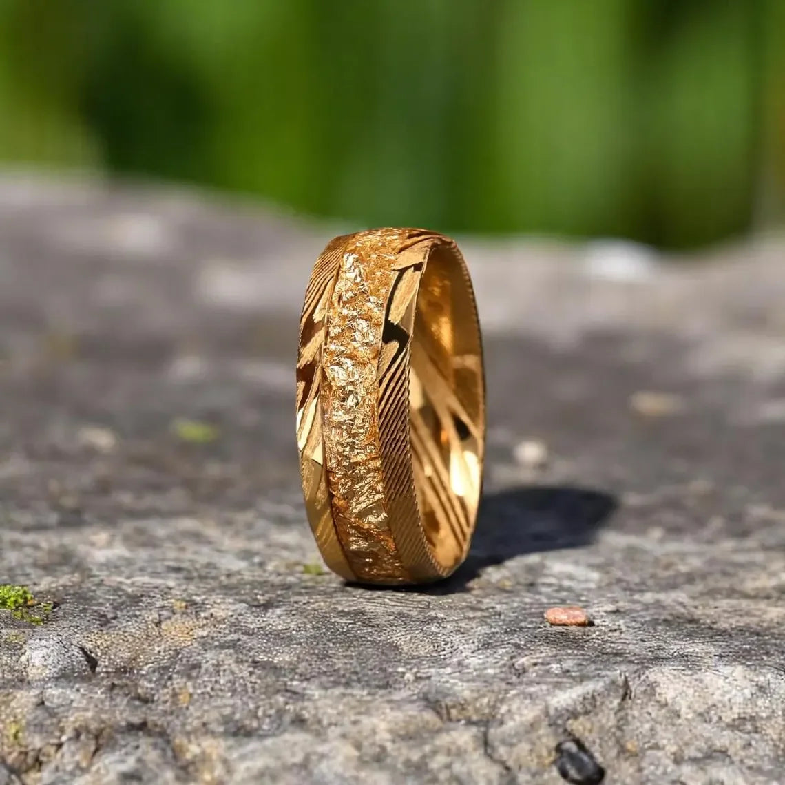 Damascus Steel Wedding Ring