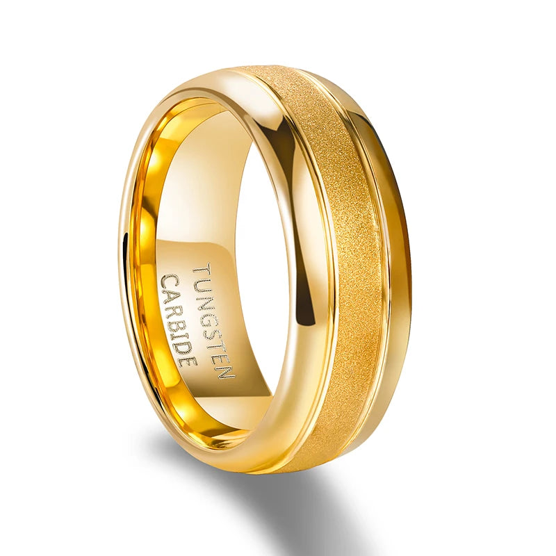 Gold Colored Tungsten Ring