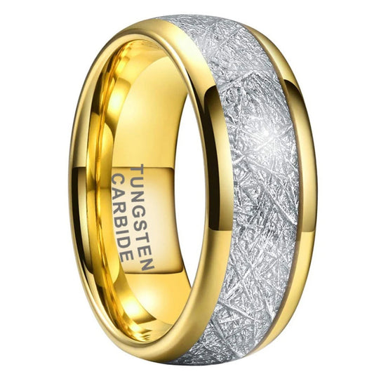 Gold and Silver Tungsten Ring