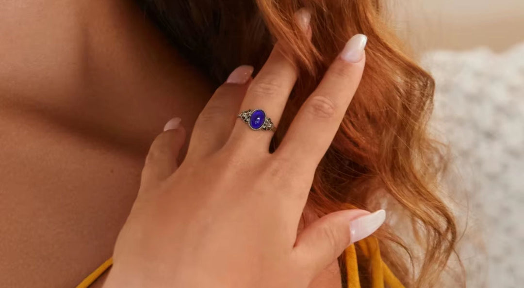 What Does the Color Purple Mean on a Mood Ring?