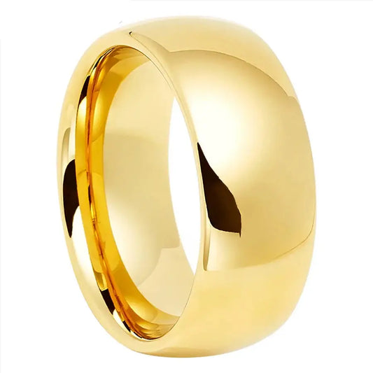 10mm Tungsten Ring - Gold / 7 - rings