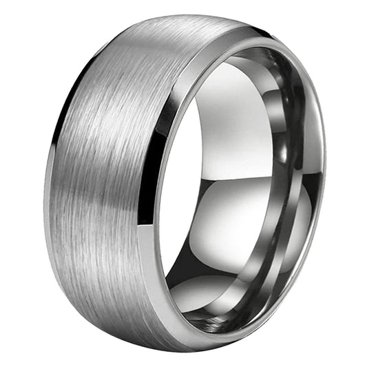 10mm Domed Tungsten Carbide Ring