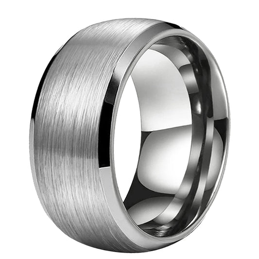 10mm Domed Tungsten Carbide Ring