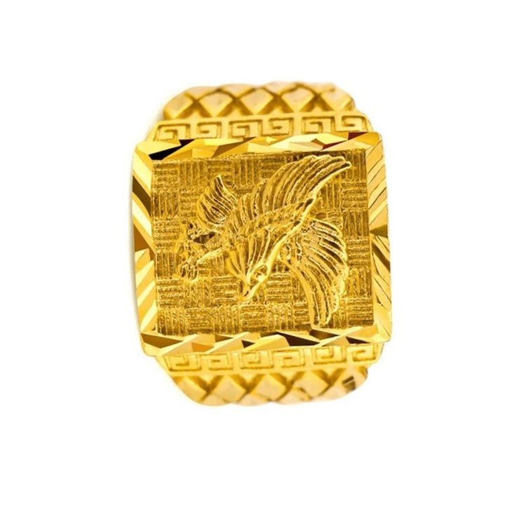 18k gold eagle ring - resizable / Gold