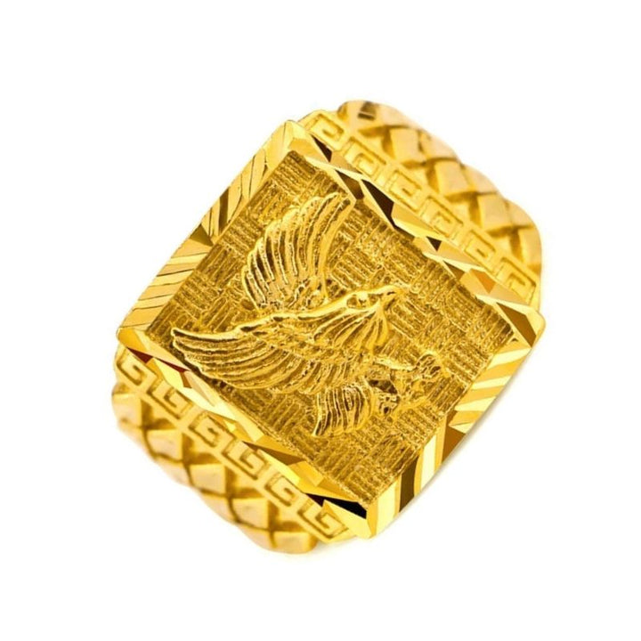 18k gold eagle ring - resizable / Gold