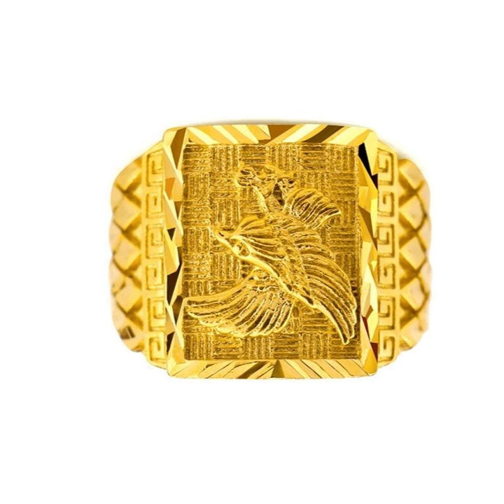 18k gold eagle ring - resizable / Gold