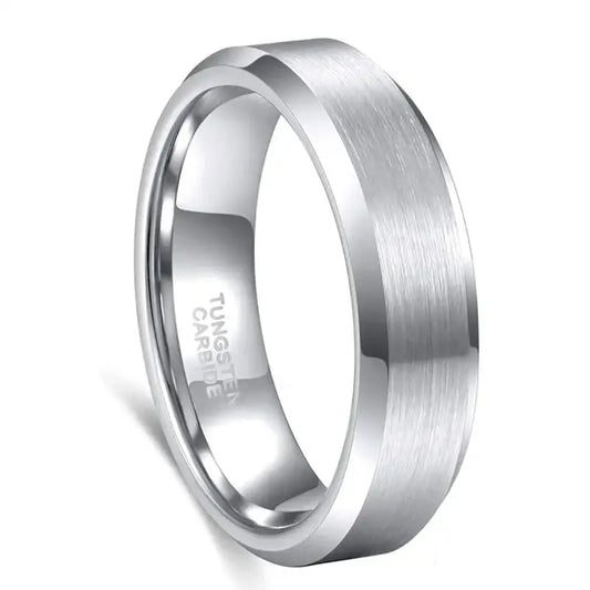 4mm Silver Tungsten Ring - rings