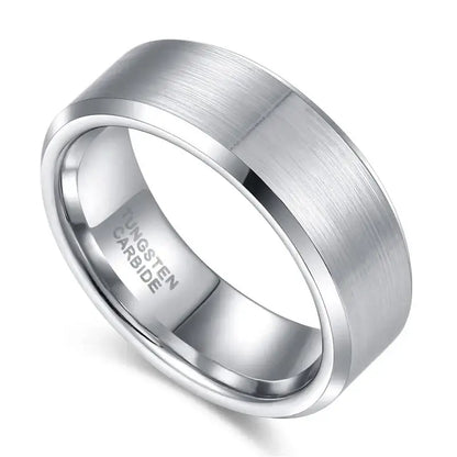 4mm Silver Tungsten Ring - rings