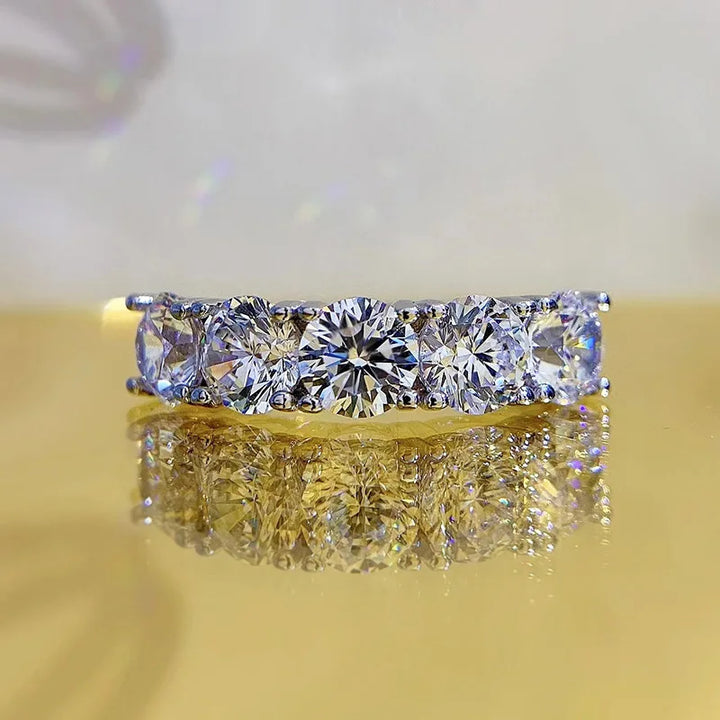 6.5mm Moissanite Ring