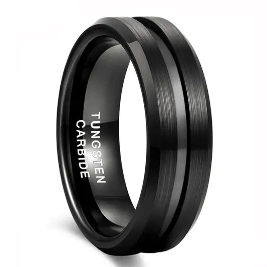 6mm Black Tungsten Ring