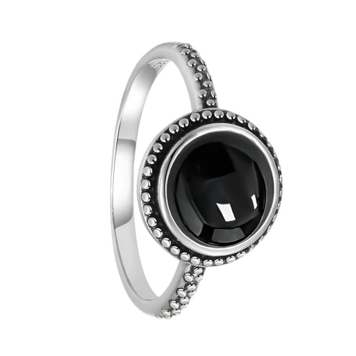 925 Silver Black Onyx Ring