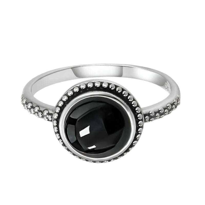 925 Silver Black Onyx Ring