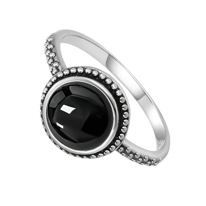 925 Silver Black Onyx Ring