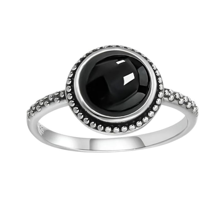 925 Silver Black Onyx Ring
