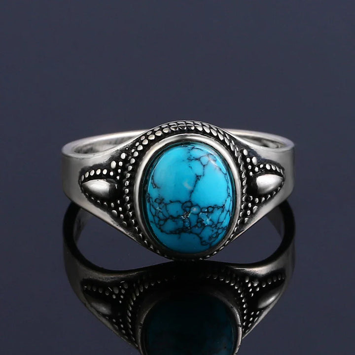 925 Vintage Ring - Turquoise / 6