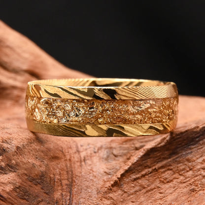 Damascus Steel Wedding Ring