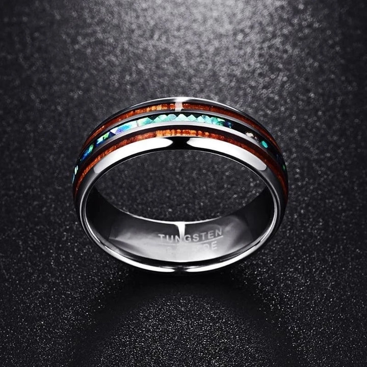 Abalone Wood Ring