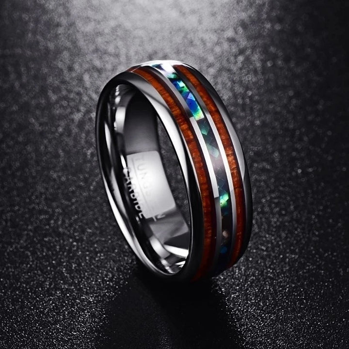 Abalone Wood Ring