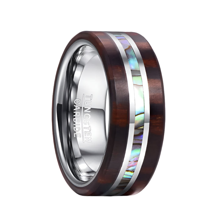 Abalone Band Ring