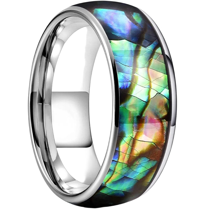 Abalone Shell Engagement Ring