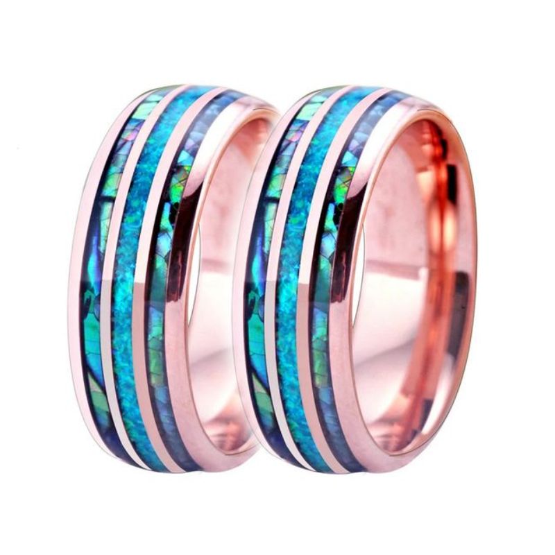 Abalone Shell Wedding Ring