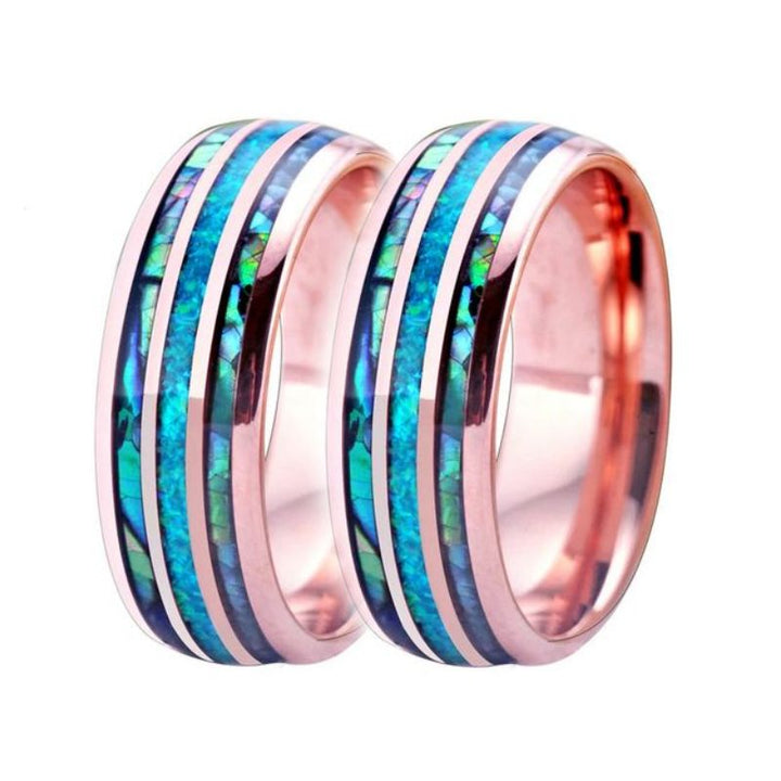 Abalone Shell Wedding Ring