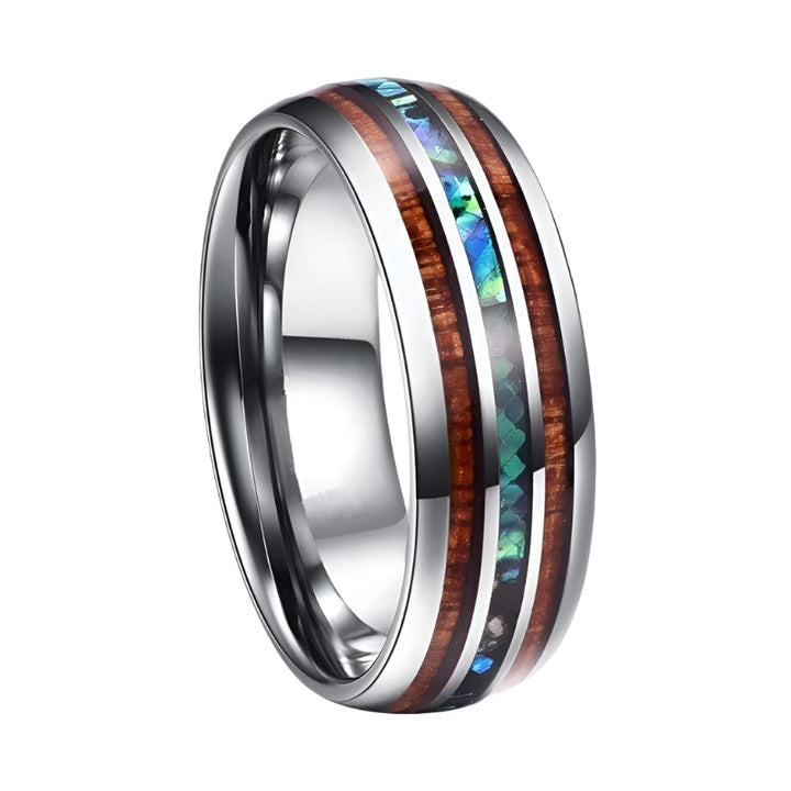 Abalone Wood Ring