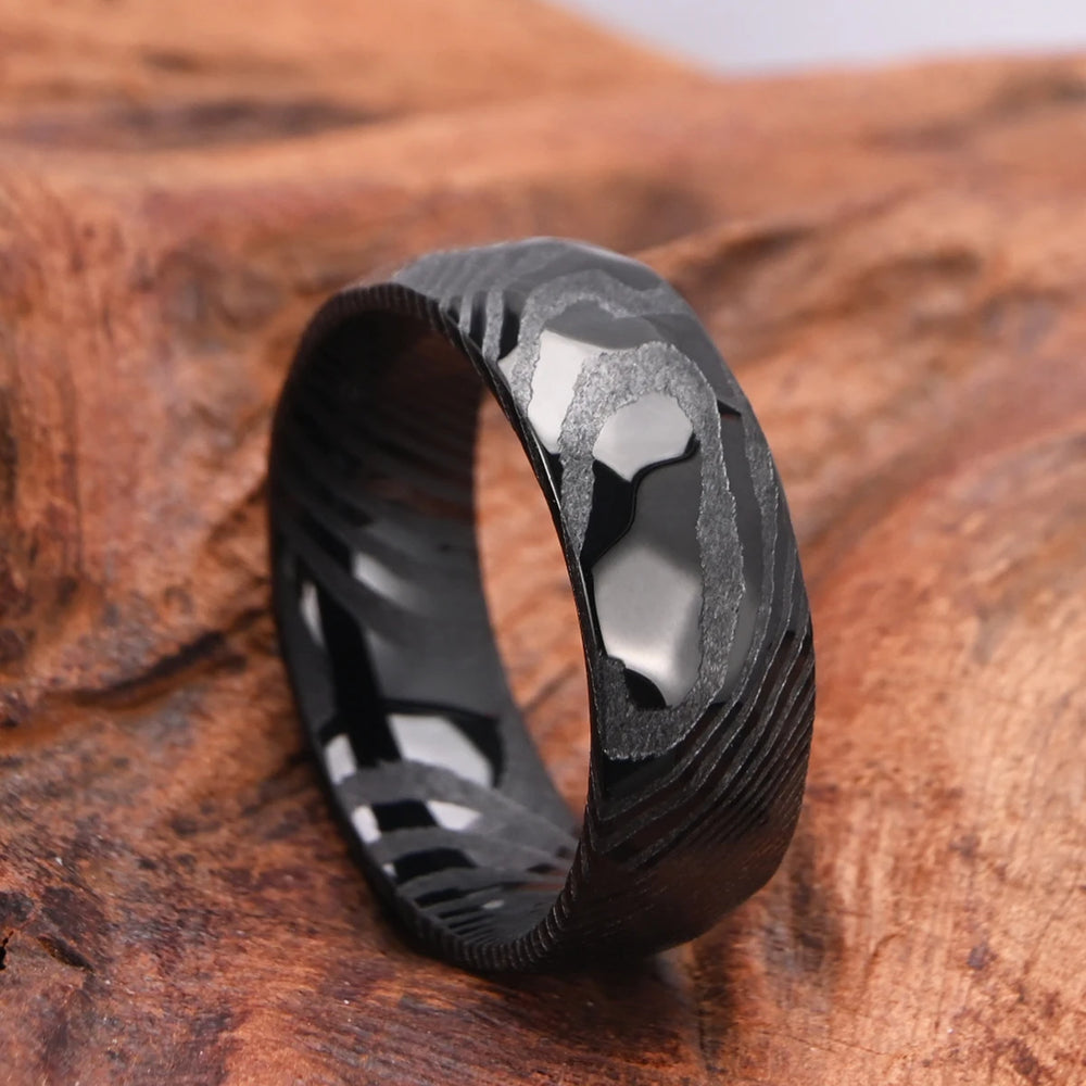Black Damascus Ring