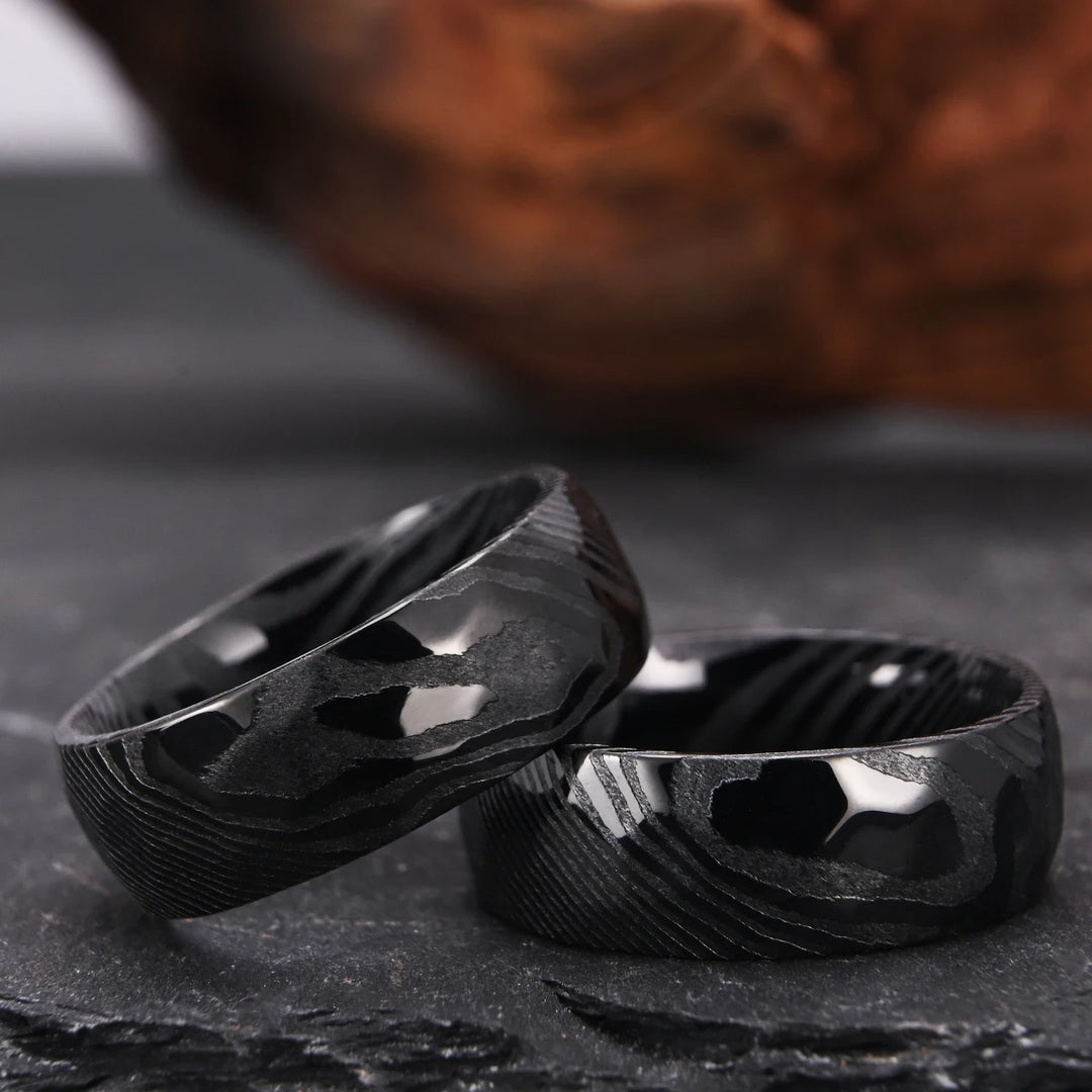 Black Damascus Ring