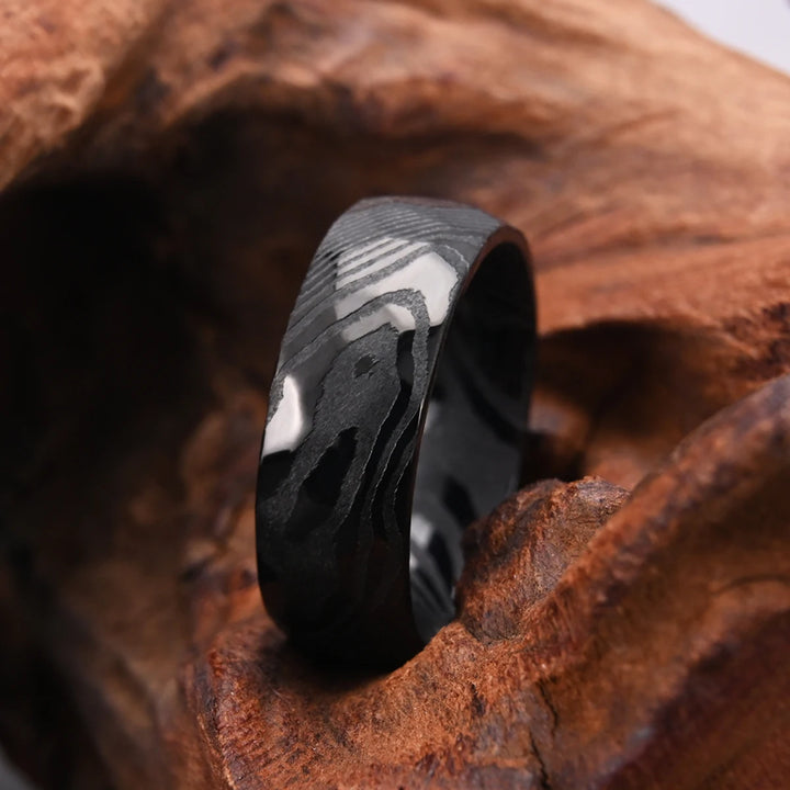 Black Damascus Ring