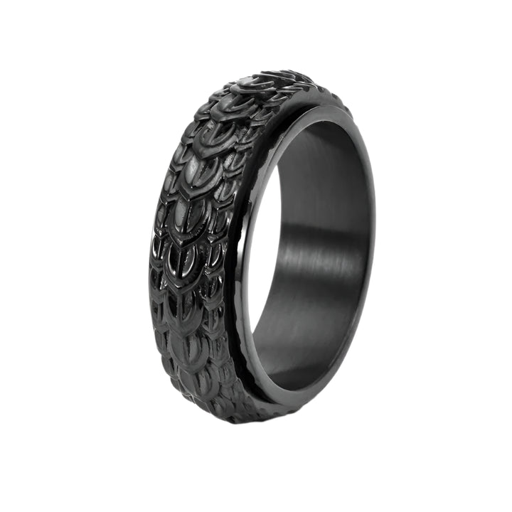 Black Dragon Scale Ring