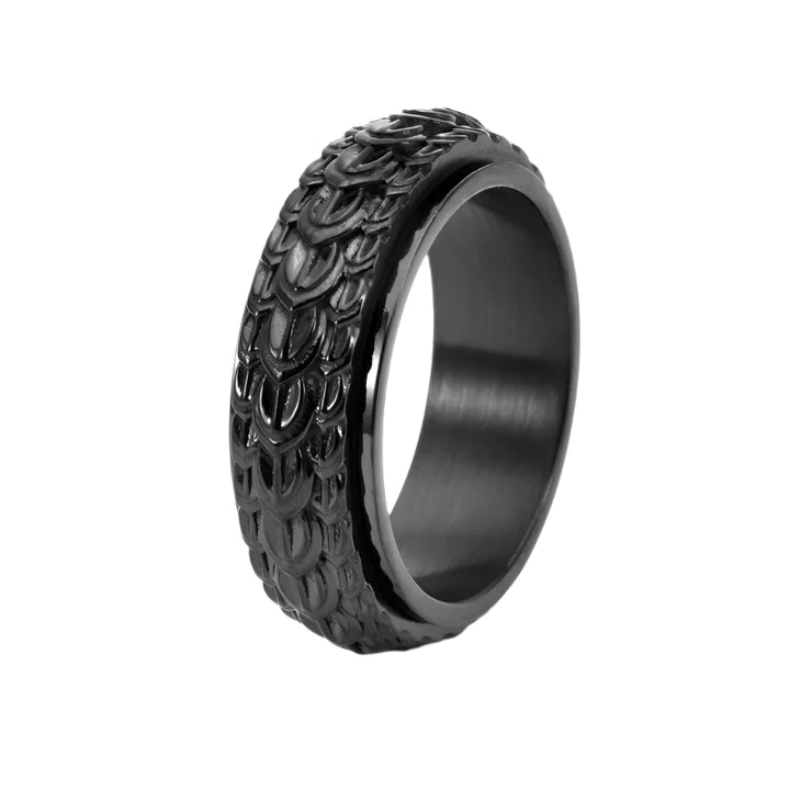 Black Dragon Scale Ring