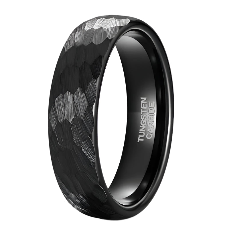 Brushed Black Tungsten Ring