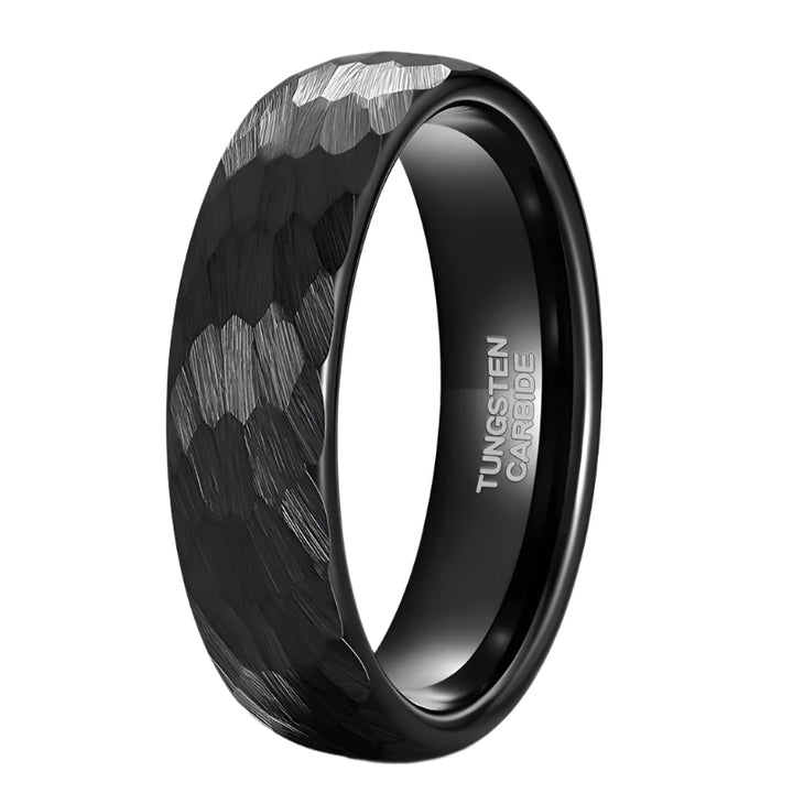 Brushed Black Tungsten Ring