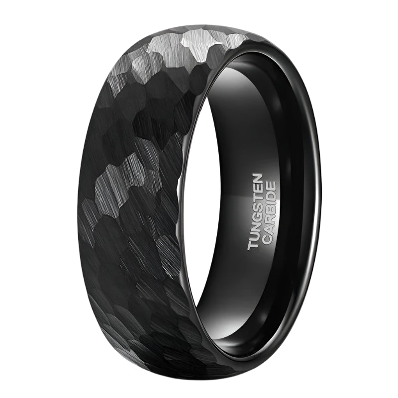 Brushed Black Tungsten Ring