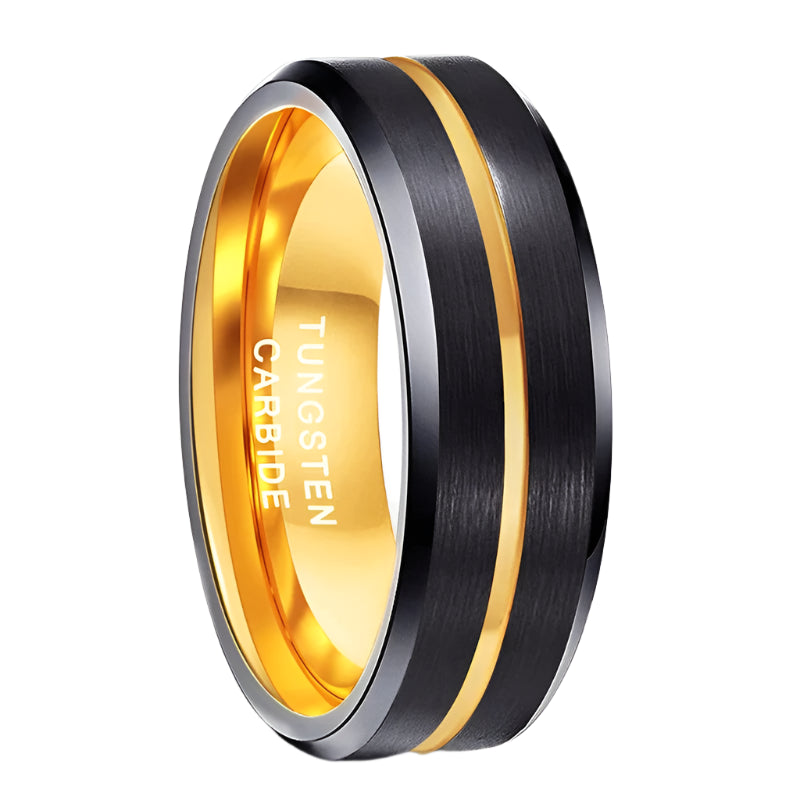 Brushed Tungsten Carbide Ring