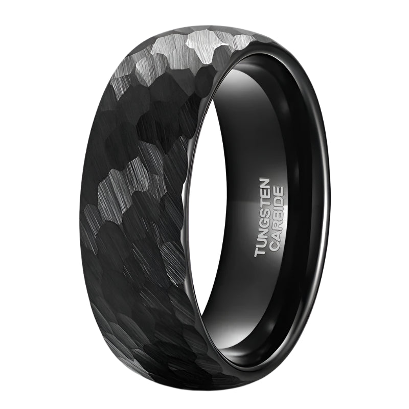 Brushed Black Tungsten Ring