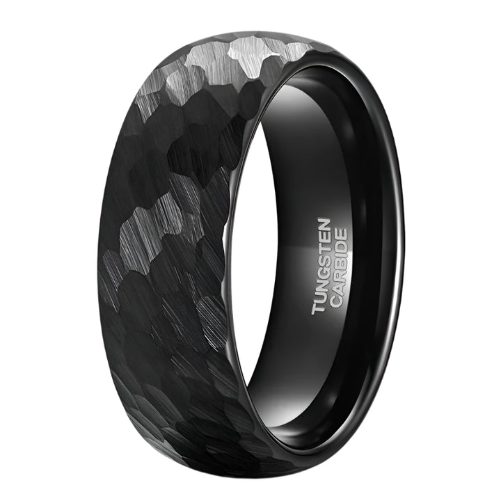 Brushed Black Tungsten Ring