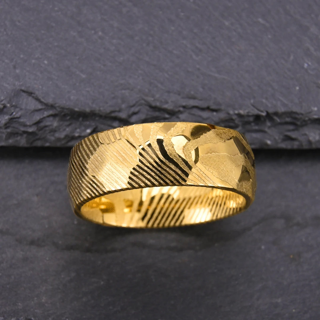 Damascus Steel Wedding Ring