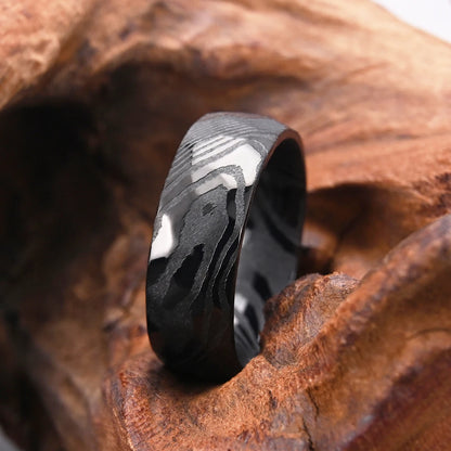 Damascus Metal Ring
