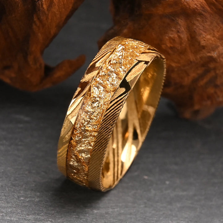 Damascus Steel Engagement Ring